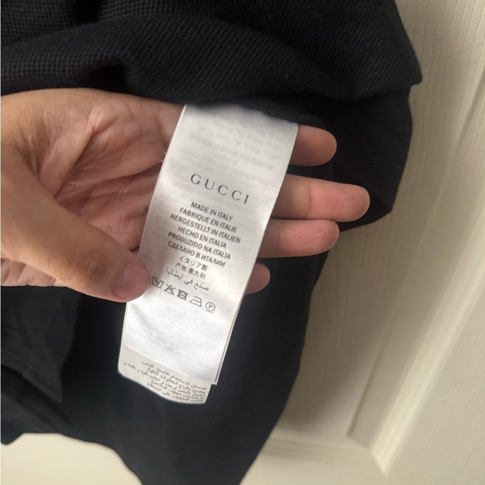 PERFECT Condition!! Gucci Black Polo shirt with size 54 Europe men - Picture 3 of 3